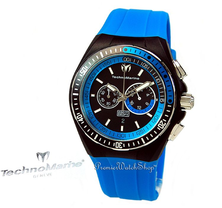 NEW TECHNO MARINE CRUISE SPORT CHRONO MENS WATCH BLUE 111029  