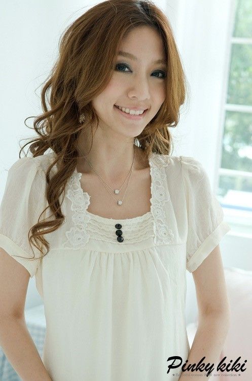 Womens Fashion Graceful Chiffon Casual Short Sleeve Mini Dress B107 