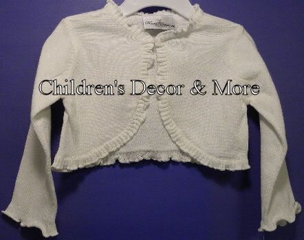 New Rare Editions Ivory Knit Sweater Large 4T  