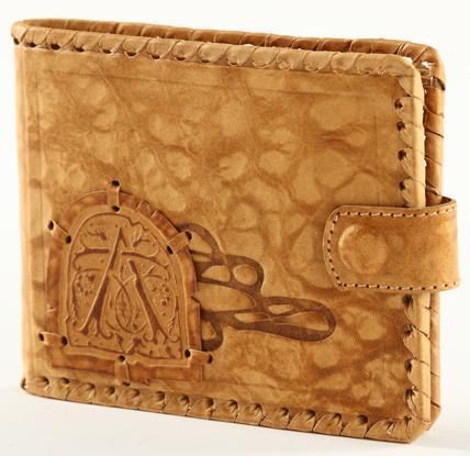 NEW HANDMADE Leather Wallet 4.0x4.7+GIFT  