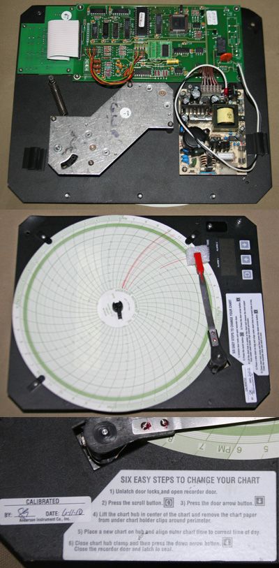 ANDERSON INSTRUMENTS CIRCULAR CHART RECORDER MACHINE  