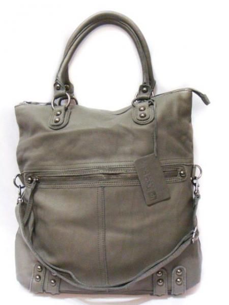 Linea Pelle Large Dylan Folding Tote Bag Gunmetal BNWT  