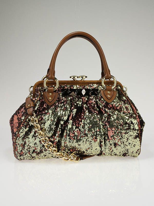 Marc Jacobs Bronze Sequined New York Rocker Stam Bag  