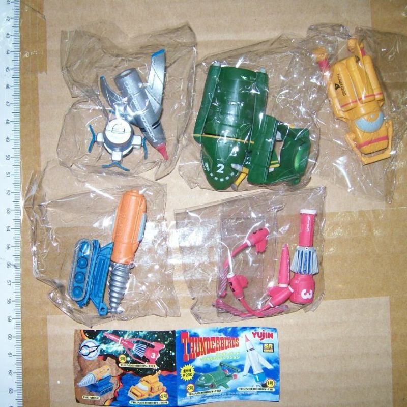 Yujin Thunderbirds figure gashapon part 1 5 pcs set  