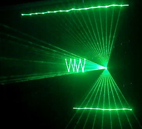 150mw green cartoon animated dj laser show DMX / ILDA  