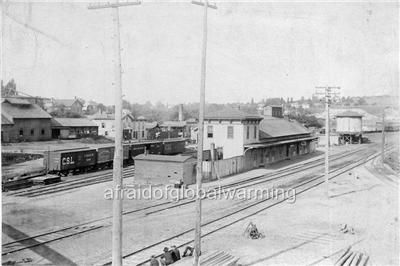 Photo 1840s Ann Arbor Michigan Central RR Depot  