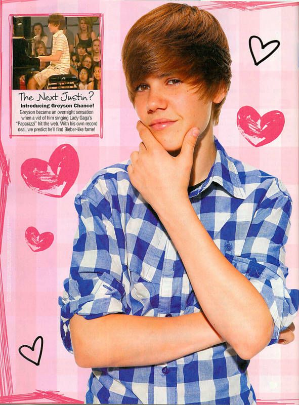 JUSTIN BIEBER   BEIBER   GREYSON CHANCE POSTERS PINUPS  