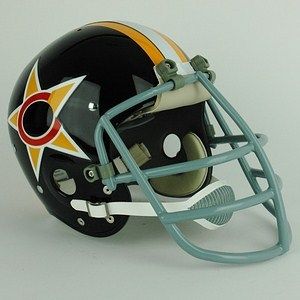 1974 WFL Charlotte Stars Suspension Football Helmet  