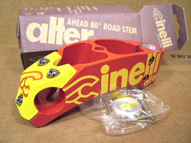 NOS Cinelli Alter StemTeam Saeco Red/Yellow (120 mm)  