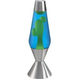 Lava Lite 52 oz Lava Lamp   Yellow/Blue/Silver  