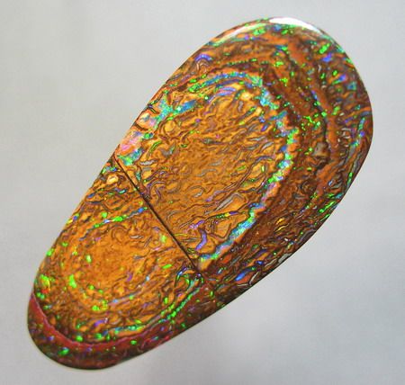 DAZZLING DOUBLESIDED 17ct YOWAH NUT BOULDER OPAL, VIDEO  