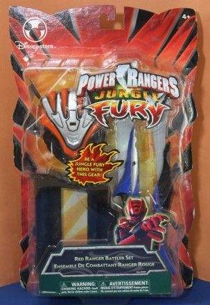 BANDAI Power Rangers Jungle Fury Red Ranger Battler Set on PopScreen