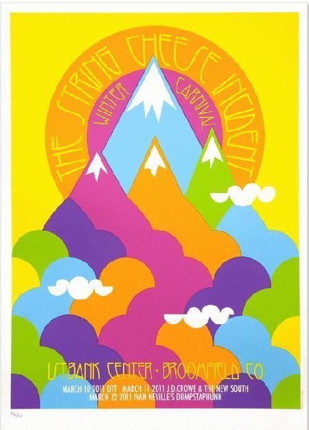 STRING CHEESE INCIDENT 2011 CONCERT POSTER STILES AP  