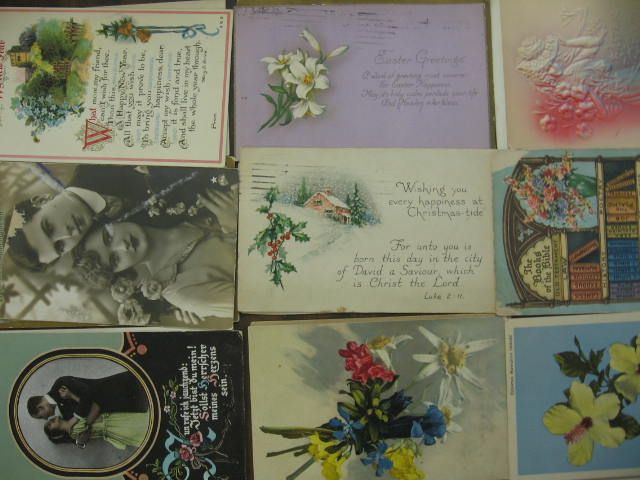 Large Lot of 500 Holidays Old Postcards  