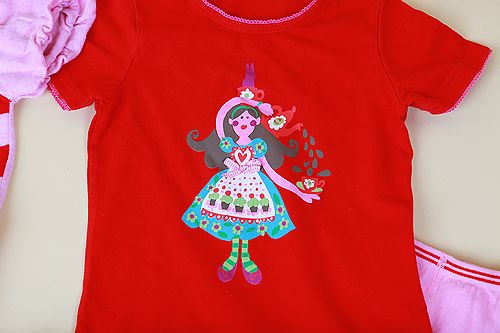 Cakewalk Alice in Wonderland Pink Red Sweater Tee Tiered Skirt 6 7 116 