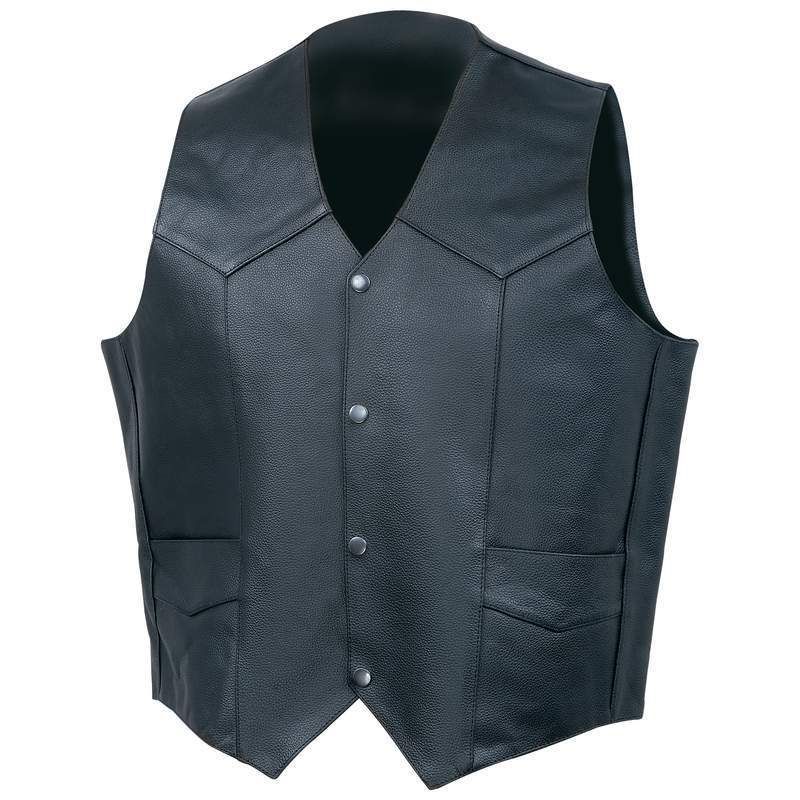 Rocky Mountain Hides™ Solid Genuine Cowhide Leather Vest Size XLarge