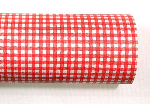 Red Checks Checkers BULK Roll Wrapping Paper 82ft 25M  