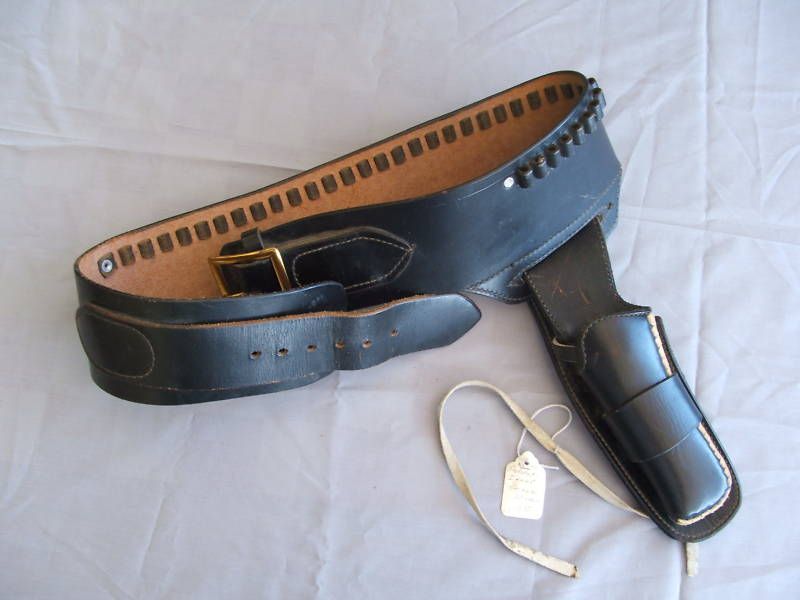 Leather Cal 22 LH 28 inch waist Holster Rig  