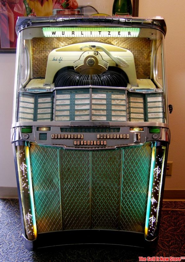 RARE Survivor 1957 Wurlitzer 2100 Silver Age Jukebox Juke Box Coin Op 