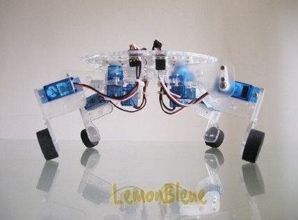 Quadrupled 4 Legged Walking Robot Chassis Platform for Arduino 