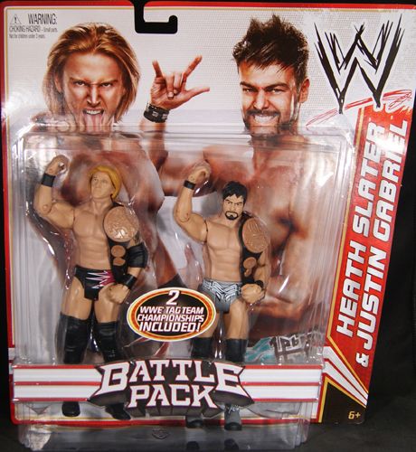   SLATER & JUSTIN GABRIEL   WWE 2 PACKS 14 MATTEL TOY WRESTLING FIGURES