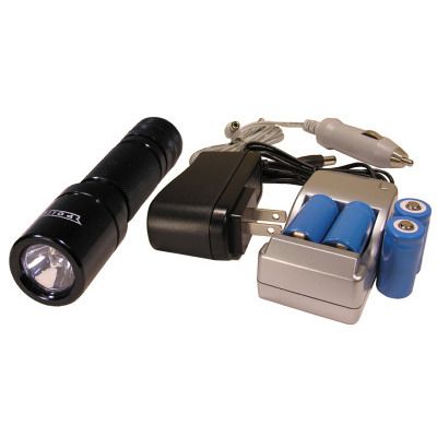 About Super Bright 100 Lumens 7.2V Aluminum Xenon Flashlight Powered 