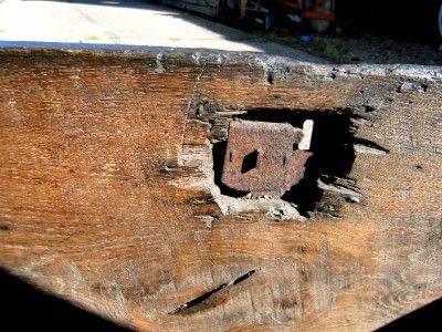 17th ANTIQUE OAK ELM MULE SWORD GUN CHEST COFFER FURNITURE georgian 