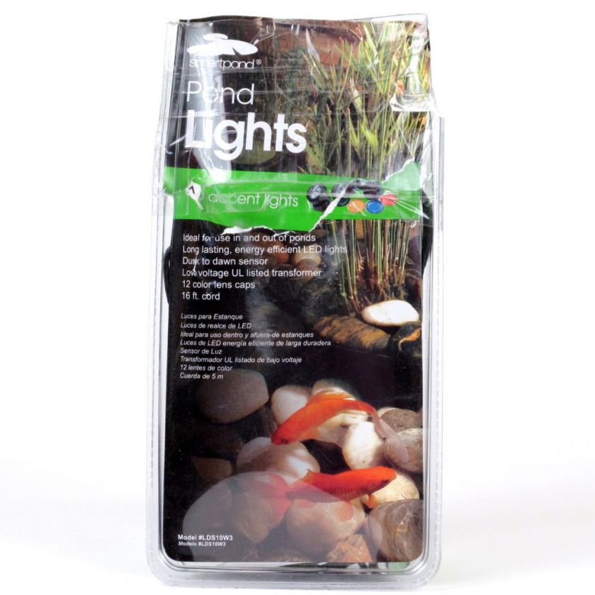 Set of 3 10 Watt Water Garden Accent Light with Sensor  