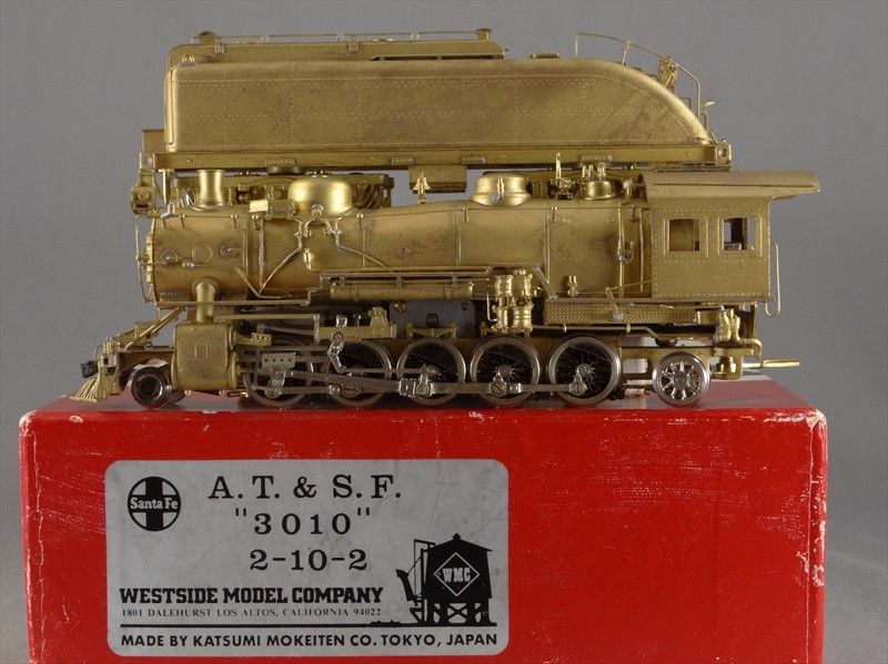 DTD   HO SCALE BRASS WMC WESTSIDE ATSF SANTA FE 2 10 2 #3010 CLASS 