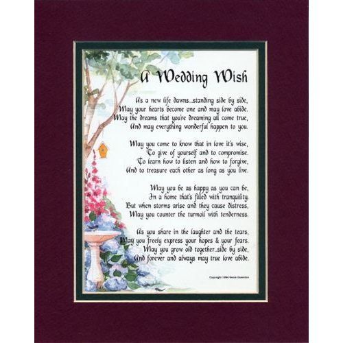 WEDDING WISH   A WEDDING DAY GIFT HUSBAND AND WIFE  