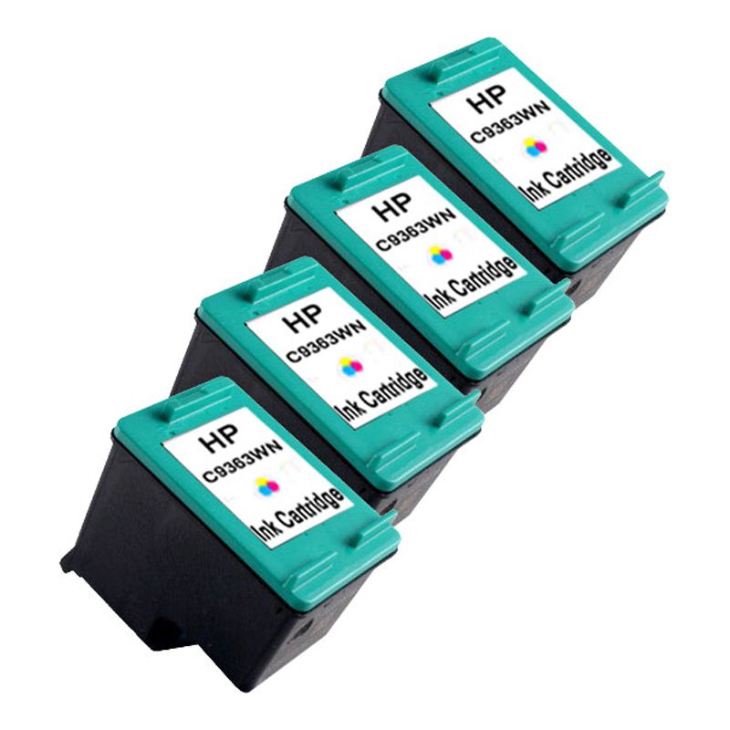 4pk HP97 COLOR Ink Print Cartridge for HP 97 C9363WN  