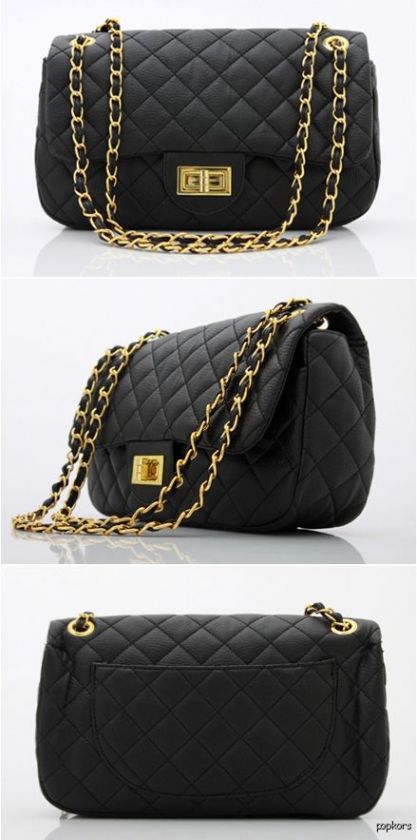 Quilted 2.55 Golden Chain Sholuder Crossbody Hand Bags  