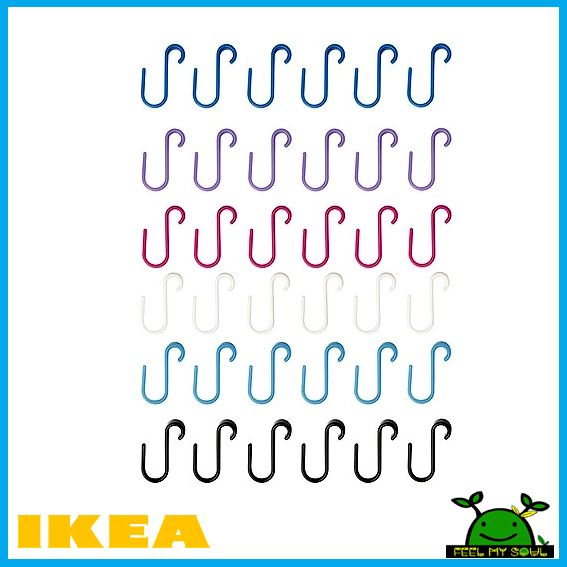 Ikea S Hooks Hanger Holder 6Pack New  