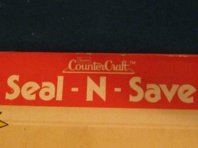 VINTAGE  SEAL N SAVE MODEL 6590 w/bag support rack  