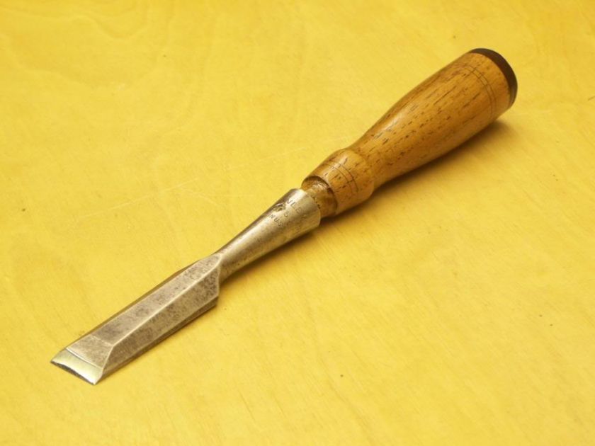 RAZOR SHARP 3/4 WIDE STANLEY No 50 SOCKET CHISEL, VINTAGE TOOL, OAK 