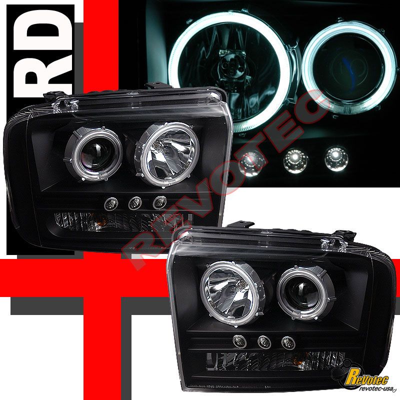 05 06 07 F250 F350 LED PROJECTOR LED CCFL HEAD LIGHTS  