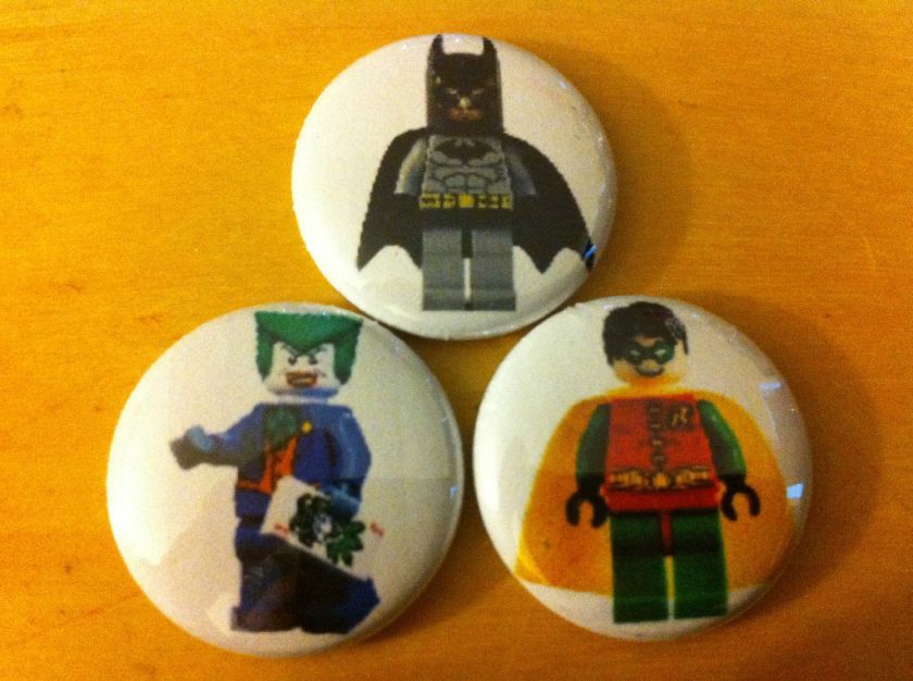   of 3 1 pins buttons robin joker manbat animated 7783 7782 7779  