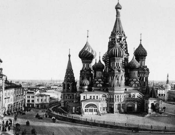 1890 photo St. Basil Cathedral, Moscow, Russia  