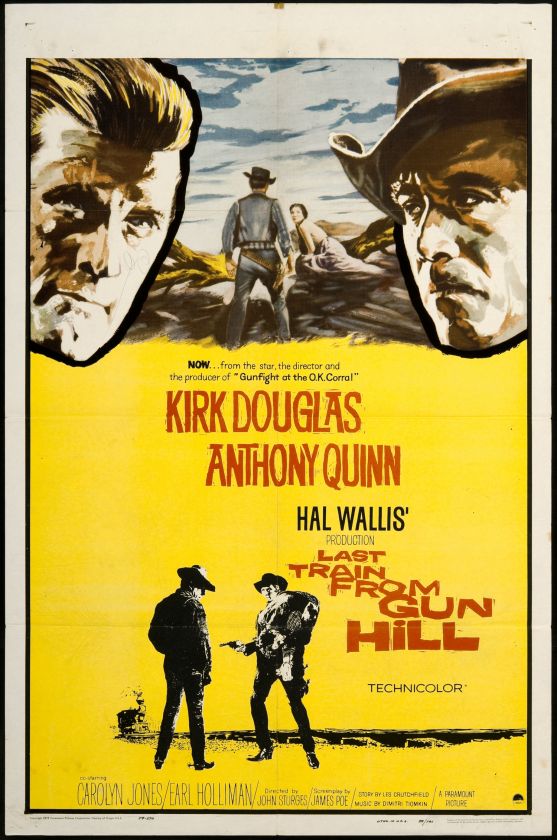 Last Train from Gun Hill 1959 Original U.S. One Sheet Movie Poster 