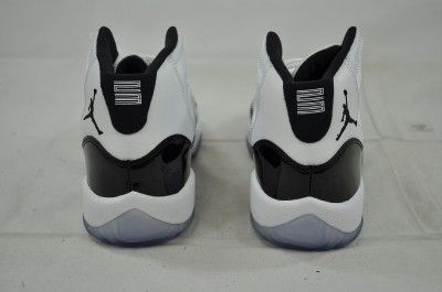 AIR JORDAN 11 RETRO (GS) XI 2011 CONCORDS 378038 107 WHITE BLACK DARK 