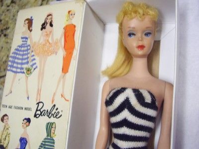 Vintage 1958 Ponytail Barbie w/Beautiful Orig Makeup~Outstanding~in 