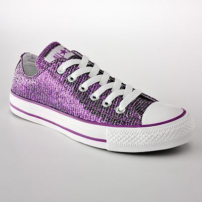 Converse CT SPARKLE OX Womens Shoes (NEW) PURPLE CHUCKS  