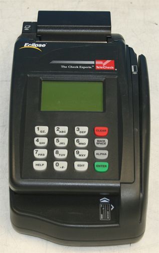 TeleCheck VeriFone Quartet Eclipse Credit Card Terminal  