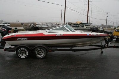 1993 Stratos Fish N ski Boat Bass Runabout 150 hp Evinrude Intruder 