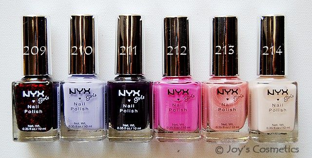 NYX Girls Nail Polish  Pick Your 6 Colors    