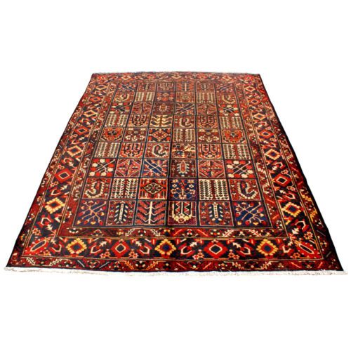 13`x 9` Bakhtiari kheshis Iran Handmade Persian Rug  