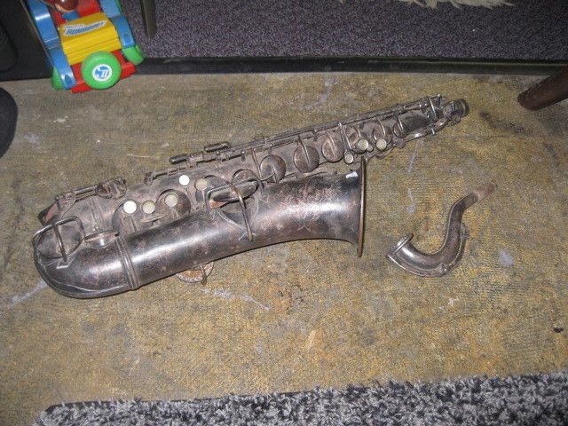 Vintage JW York Saxaphone Grand Rapids MI Rare Antique  