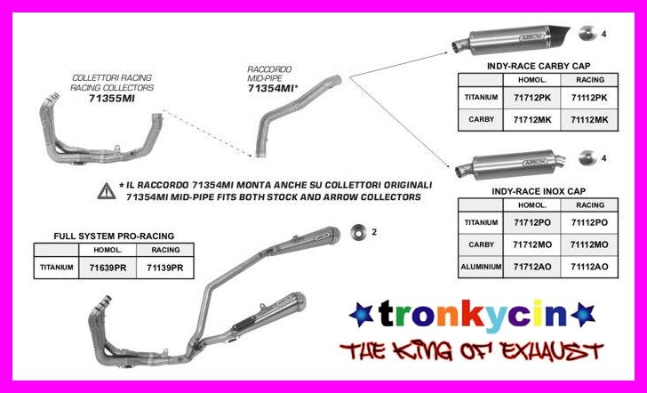 EXHAUST INDY RACE ARROW CBR 600 RR 09 10 TITANIO INOX  