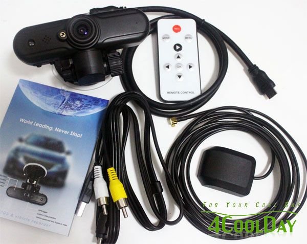 V1000GS HD 1080P Car DVR + GPS positioning + G SENSOR Gravity Sensors 