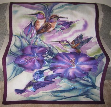 New Bergsma Hummingbirds Flight Painting Fleece Throw Gift Blanket 